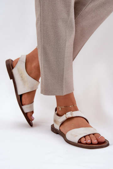 Āda līdzenas zoles basenes Zazoo 3014 Zelta krāsas Przecierany