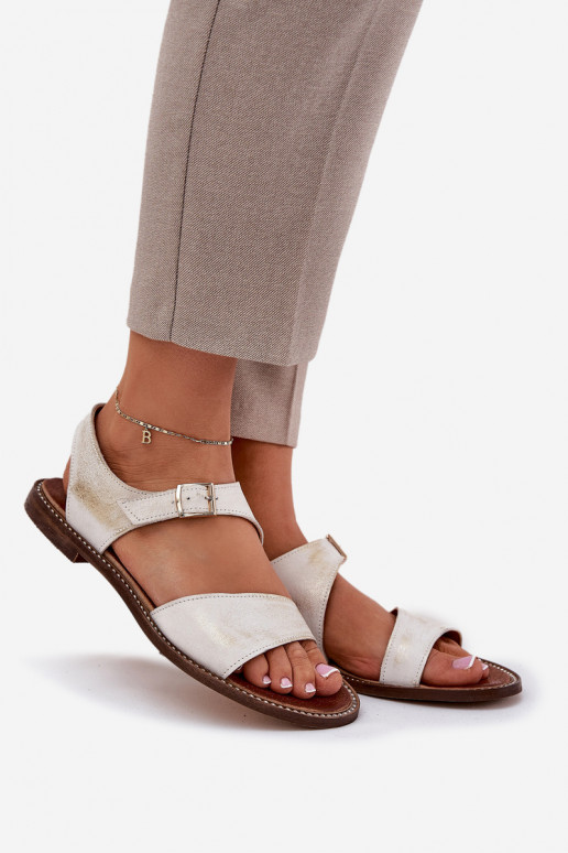 Āda līdzenas zoles basenes Zazoo 3014 Zelta krāsas Przecierany