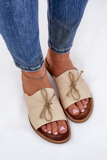 Zazoo 2659 Čibas no dabīgas ādas Sieviešu smilšu krāsas 2