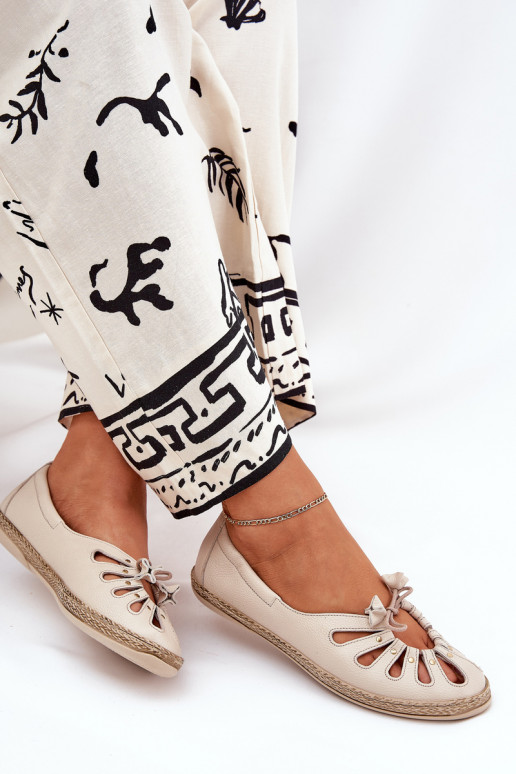 zempapēžu BalerīnasIeslēgtsturalnej Skóry Zazoo 10179 smilšu krāsas zempapēžu BalerīnasIeslēgtsturalnej Skóry Zazoo 10179 smilšu krāsas