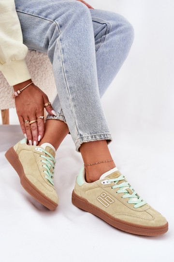 zamšādas sporta apavi Sneakers modeļa apavi Sieviešu D.Franklin DFSH387005 Laims