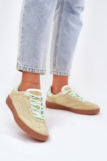 zamšādas sporta apavi Sneakers modeļa apavi Sieviešu D.Franklin DFSH387005 Laims 2