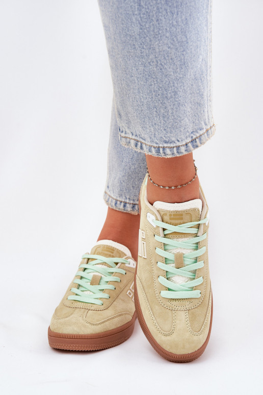 zamšādas sporta apavi Sneakers modeļa apavi Sieviešu D.Franklin DFSH387005 Laims zamšādas sporta apavi Sneakers modeļa apavi Sieviešu D.Franklin DFSH387005 Laims