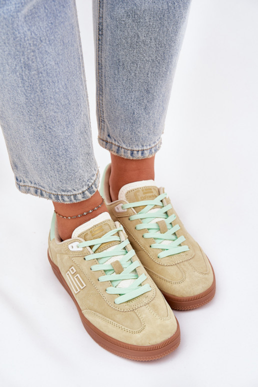 zamšādas sporta apavi Sneakers modeļa apavi Sieviešu D.Franklin DFSH387005 Laims zamšādas sporta apavi Sneakers modeļa apavi Sieviešu D.Franklin DFSH387005 Laims