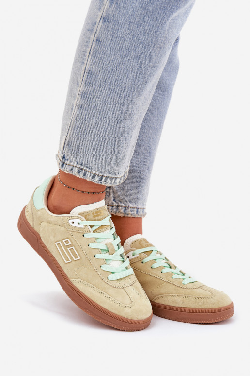 zamšādas sporta apavi Sneakers modeļa apavi Sieviešu D.Franklin DFSH387005 Laims zamšādas sporta apavi Sneakers modeļa apavi Sieviešu D.Franklin DFSH387005 Laims