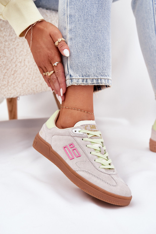 zamšādas sporta apavi Sneakers modeļa apavi Sieviešu D.Franklin DFSH387005 Zgaszona Biel zamšādas sporta apavi Sneakers modeļa apavi Sieviešu D.Franklin DFSH387005 Zgaszona Biel
