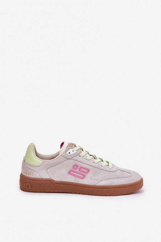 zamšādas sporta apavi Sneakers modeļa apavi Sieviešu D.Franklin DFSH387005 Zgaszona Biel zamšādas sporta apavi Sneakers modeļa apavi Sieviešu D.Franklin DFSH387005 Zgaszona Biel