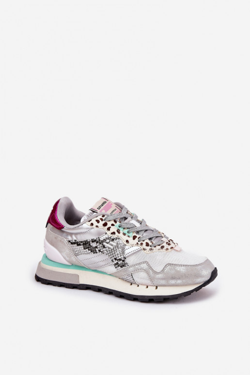 Sneakers modeļa apavi sporta apavi Sieviešu D.Franklin DFSH378006 Sudraba krāsas Sneakers modeļa apavi sporta apavi Sieviešu D.Franklin DFSH378006 Sudraba krāsas
