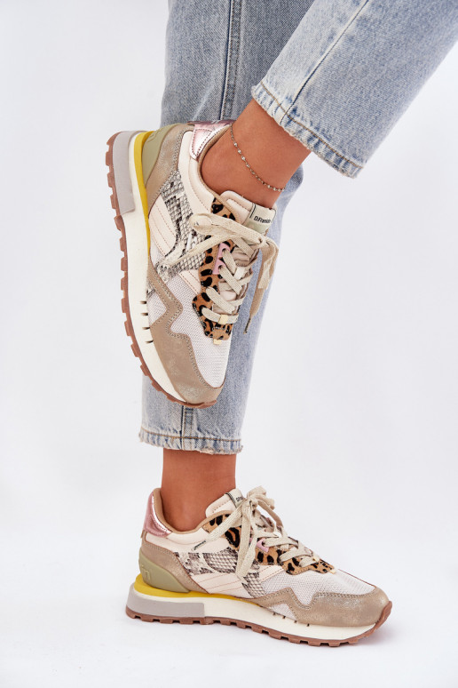 Sneakers modeļa apavi sporta apavi Sieviešu D.Franklin DFSH378006 Zelta krāsas Sneakers modeļa apavi sporta apavi Sieviešu D.Franklin DFSH378006 Zelta krāsas