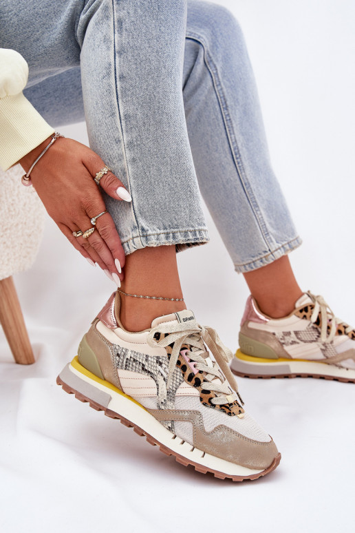 Sneakers modeļa apavi sporta apavi Sieviešu D.Franklin DFSH378006 Zelta krāsas Sneakers modeļa apavi sporta apavi Sieviešu D.Franklin DFSH378006 Zelta krāsas