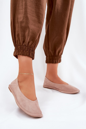 Zamšādas balerīnas Sieviešu Big Star RR274081 Rozā krāsas