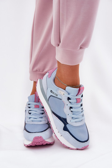 zamšādas Gaisma sporta apavi Sieviešu Big Star RR274236 HI-POLY SYSTEM Zilas krāsas 2