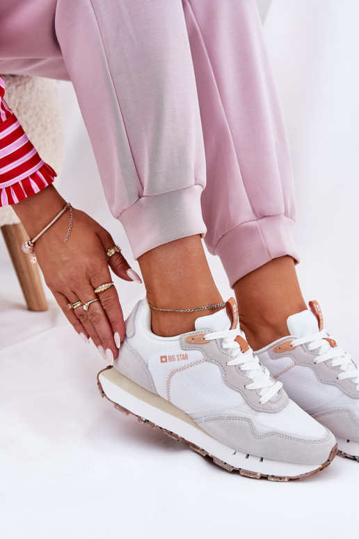 zamšādas Gaisma sporta apavi Sieviešu Big Star RR274235 HI-POLY SYSTEM smilšu krāsas zamšādas Gaisma sporta apavi Sieviešu Big Star RR274235 HI-POLY SYSTEM smilšu krāsas