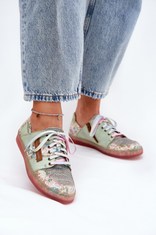 Āda apavi Sieviešu Tā irciejka 06791-09 zaļas krāsas Āda apavi Sieviešu Tā irciejka 06791-09 zaļas krāsas