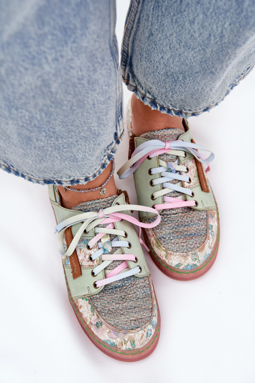 Āda apavi Sieviešu Tā irciejka 06791-09 zaļas krāsas Āda apavi Sieviešu Tā irciejka 06791-09 zaļas krāsas