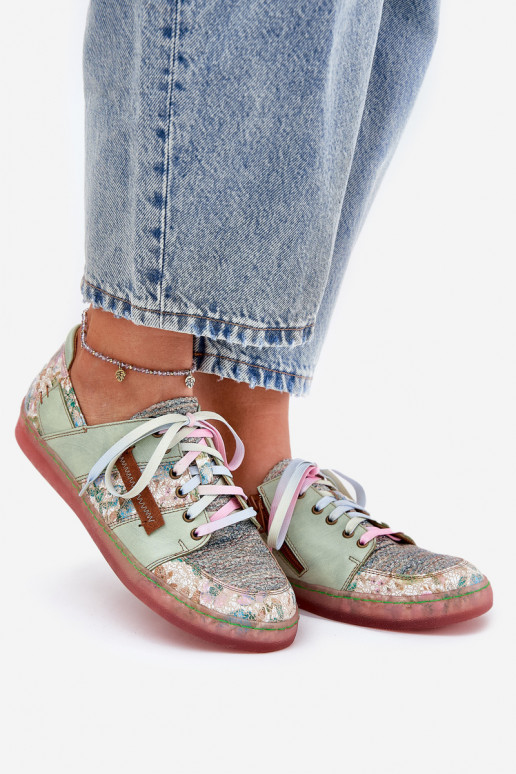 Āda apavi Sieviešu Tā irciejka 06791-09 zaļas krāsas Āda apavi Sieviešu Tā irciejka 06791-09 zaļas krāsas