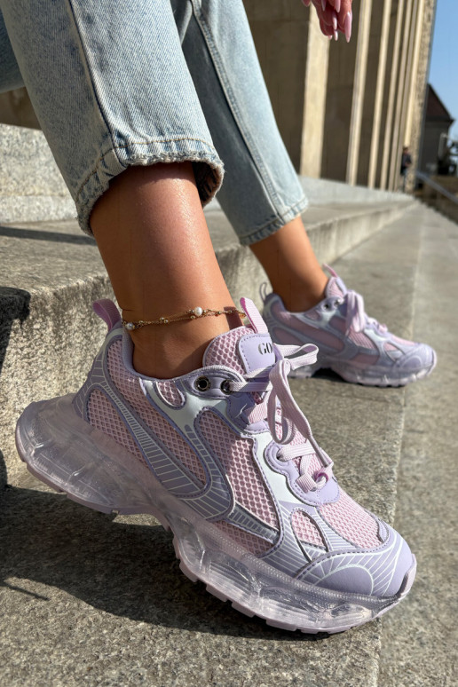 Āda Sneakers modeļa apavi Sieviešu GOE RR2N4081 Violeta krāsa Āda Sneakers modeļa apavi Sieviešu GOE RR2N4081 Violeta krāsa