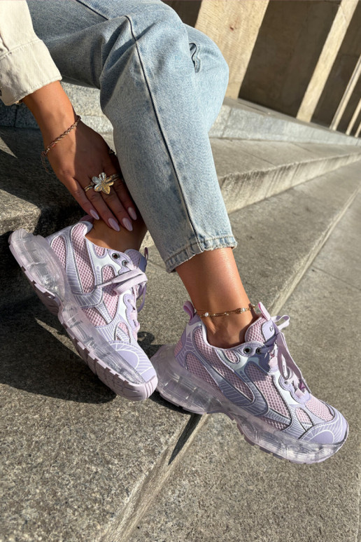 Āda Sneakers modeļa apavi Sieviešu GOE RR2N4081 Violeta krāsa Āda Sneakers modeļa apavi Sieviešu GOE RR2N4081 Violeta krāsa