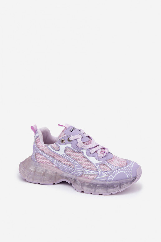 Āda Sneakers modeļa apavi Sieviešu GOE RR2N4081 Violeta krāsa Āda Sneakers modeļa apavi Sieviešu GOE RR2N4081 Violeta krāsa