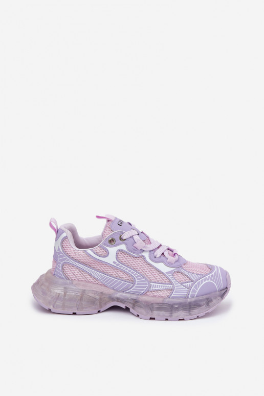 Āda Sneakers modeļa apavi Sieviešu GOE RR2N4081 Violeta krāsa Āda Sneakers modeļa apavi Sieviešu GOE RR2N4081 Violeta krāsa