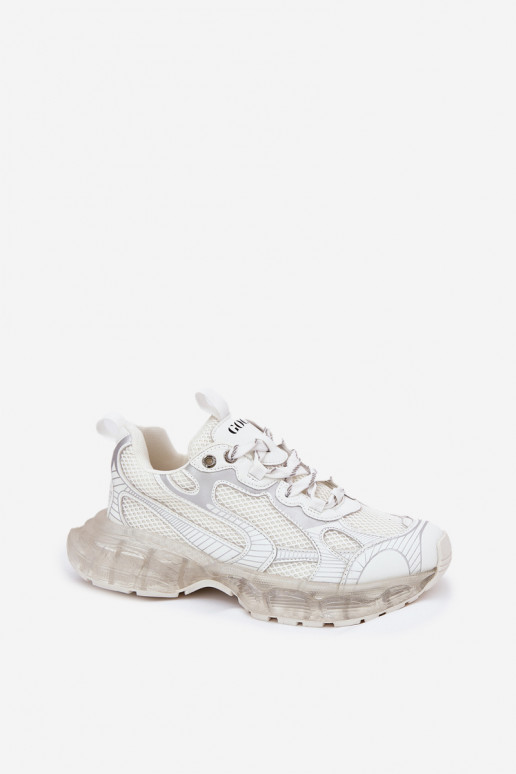 Āda Sneakers modeļa apavi Sieviešu GOE RR2N4083 smilšu krāsas Āda Sneakers modeļa apavi Sieviešu GOE RR2N4083 smilšu krāsas