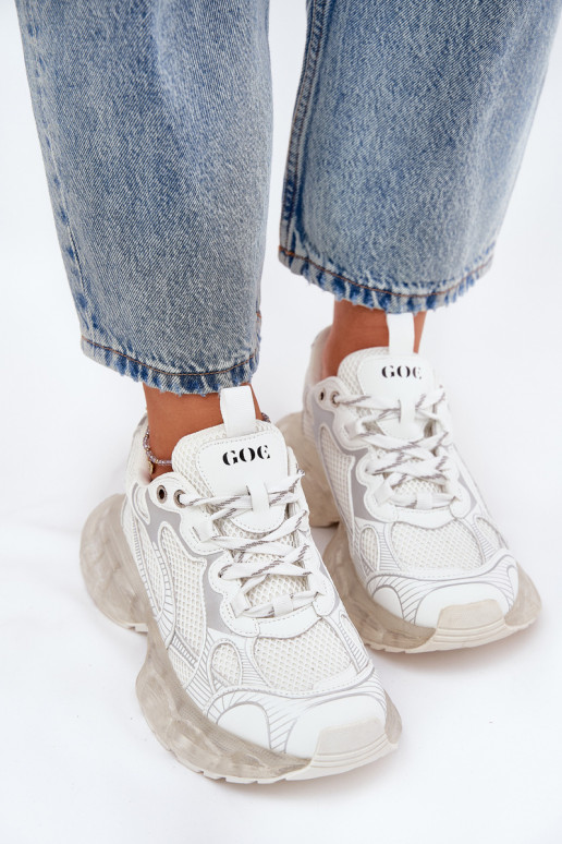 Āda Sneakers modeļa apavi Sieviešu GOE RR2N4083 smilšu krāsas Āda Sneakers modeļa apavi Sieviešu GOE RR2N4083 smilšu krāsas