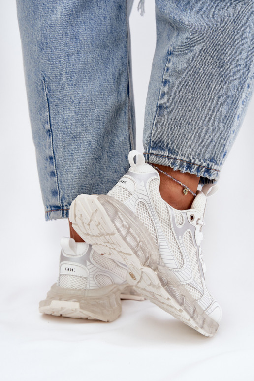 Āda Sneakers modeļa apavi Sieviešu GOE RR2N4083 smilšu krāsas Āda Sneakers modeļa apavi Sieviešu GOE RR2N4083 smilšu krāsas