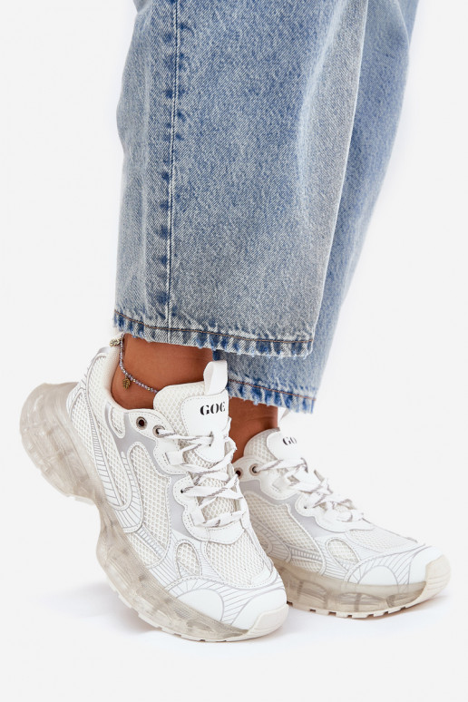 Āda Sneakers modeļa apavi Sieviešu GOE RR2N4083 smilšu krāsas Āda Sneakers modeļa apavi Sieviešu GOE RR2N4083 smilšu krāsas