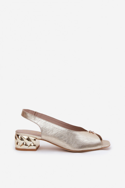 Āda Eleganta stila Sieviešu basenes CheBello 4724 Zelta krāsas