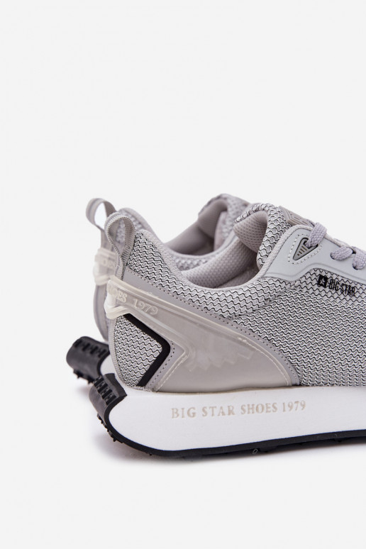 Sneakers modeļa apavi Vīriešiem ar platformu Big Star RR174358 Hi-Poly System Pelēkas krāsas Sneakers modeļa apavi Vīriešiem ar platformu Big Star RR174358 Hi-Poly System Pelēkas krāsas