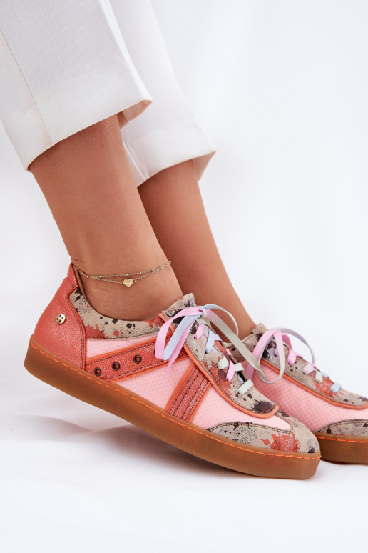 Āda Sneakers modeļa apavi Sieviešu Tā irciejka 06840-18 oranžas krāsas