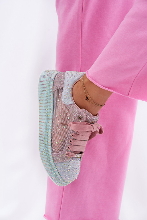 Dekorētas Sneakers modeļa apavi ar platformu GOE RR2N4009 Dažādu krāsu