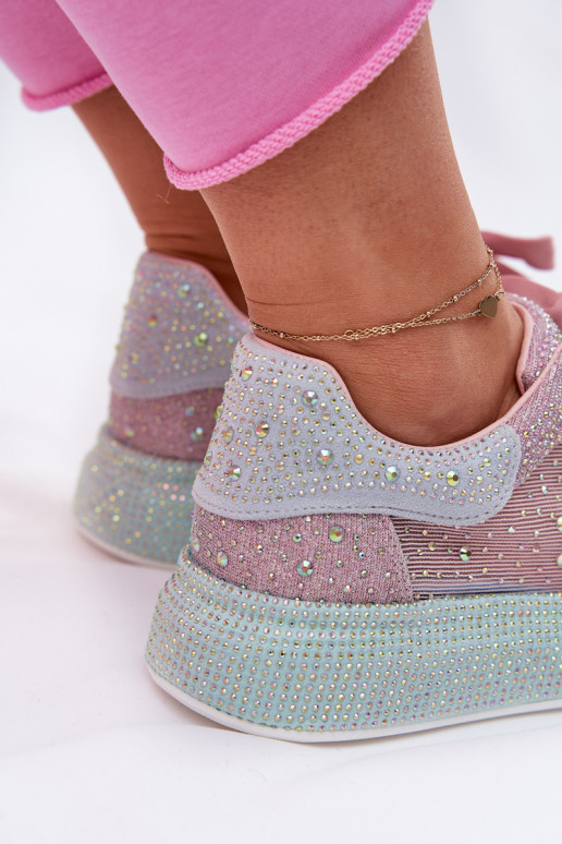 Dekorētas Sneakers modeļa apavi ar platformu GOE RR2N4009 Dažādu krāsu