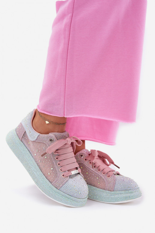 Dekorētas Sneakers modeļa apavi ar platformu GOE RR2N4009 Dažādu krāsu