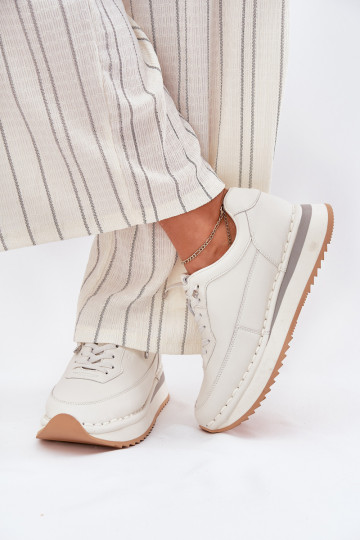 Āda Sneakers modeļa apavi Sieviešu ar platformu Big Star RR274A333 baltas krāsas 2
