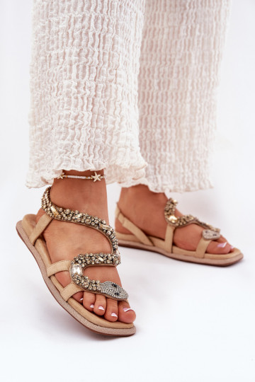 Sieviešu basenes Ar Dekorāciju Čūska Eko zamšādaoIne Artiker 56C1361 smilšu krāsas