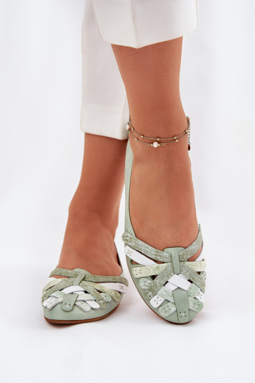 Sieviešu Balerīnas Tā irciejka 01358-50 piparmētras krāsas