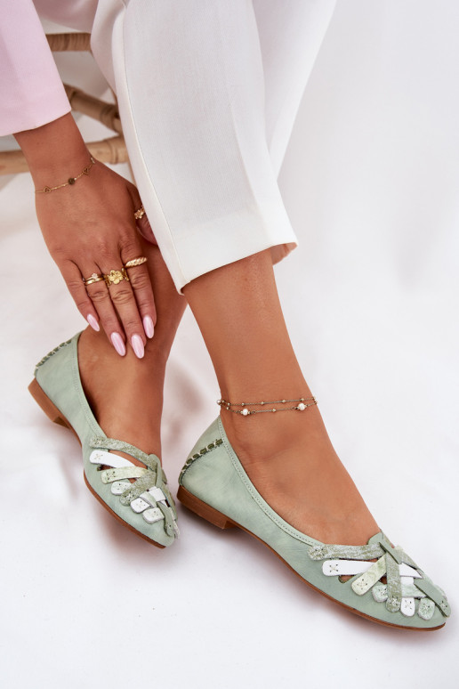 Sieviešu Balerīnas Tā irciejka 01358-50 piparmētras krāsas