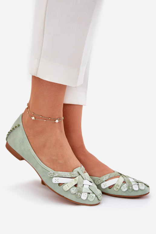 Sieviešu Balerīnas Tā irciejka 01358-50 piparmētras krāsas