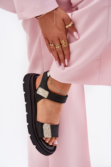 Sieviešu basenes Sieviešu ar platformu Zazoo 40443 melnas krāsas