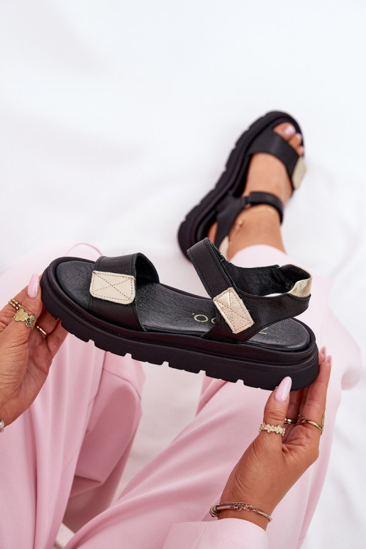 Sieviešu basenes Sieviešu ar platformu Zazoo 40443 melnas krāsas Sieviešu basenes Sieviešu ar platformu Zazoo 40443 melnas krāsas