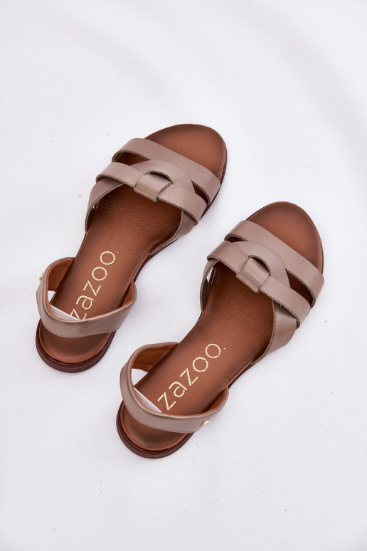 Zazoo 40185 Ērti Āda Ievelkamas smilšu krāsas Zazoo 40185 Ērti Āda Ievelkamas smilšu krāsas