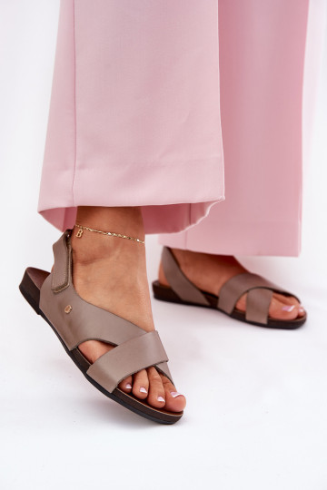 Sieviešu basenes ar lipīgām aizdarēm Zazoo 40141 smilšu krāsas