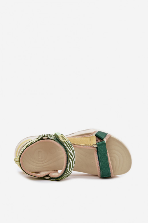 Sieviešu basenes ar lipīgām aizdarēm D.Franklin DFSH406003 Zaļas krāsas Sieviešu basenes ar lipīgām aizdarēm D.Franklin DFSH406003 Zaļas krāsas