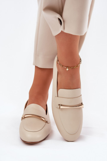 Āda apavi sieviešu mokasīni Tā irciejka K6809-04 smilšu krāsas