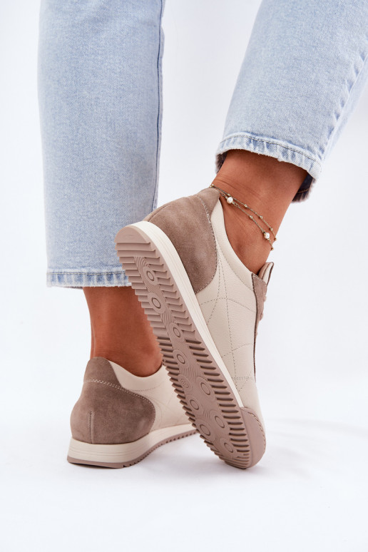 Āda sporta apavi Sieviešu Laura Messi 2935 smilšu krāsas Āda sporta apavi Sieviešu Laura Messi 2935 smilšu krāsas