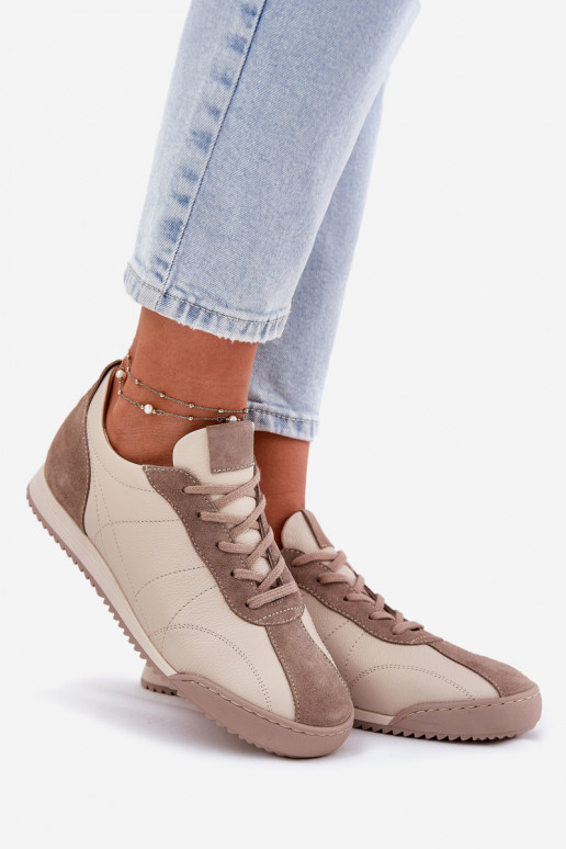 Āda sporta apavi Sieviešu Laura Messi 2935 smilšu krāsas Āda sporta apavi Sieviešu Laura Messi 2935 smilšu krāsas