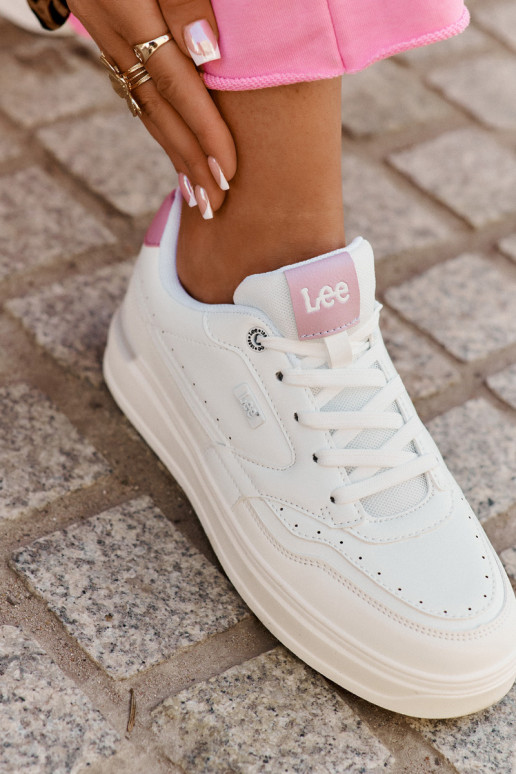 Sneakers modeļa apavi Sieviešu ar platformu LEE EMMA INOMEN LOIN 50251014.00L baltas krāsas Sneakers modeļa apavi Sieviešu ar platformu LEE EMMA INOMEN LOIN 50251014.00L baltas krāsas