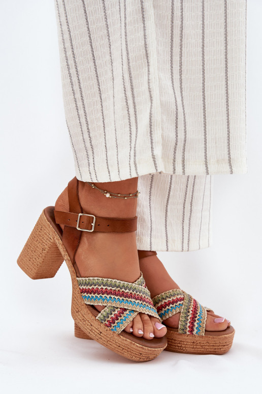 Sieviešu basenes Ar bizi Uz Paskach Zazoo 40460 brūnas krāsas Sieviešu basenes Ar bizi Uz Paskach Zazoo 40460 brūnas krāsas