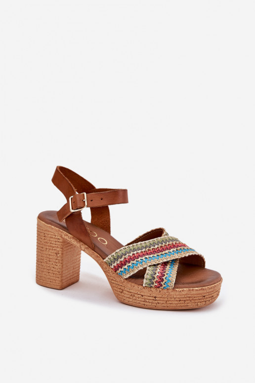 Sieviešu basenes Ar bizi Uz Paskach Zazoo 40460 brūnas krāsas Sieviešu basenes Ar bizi Uz Paskach Zazoo 40460 brūnas krāsas